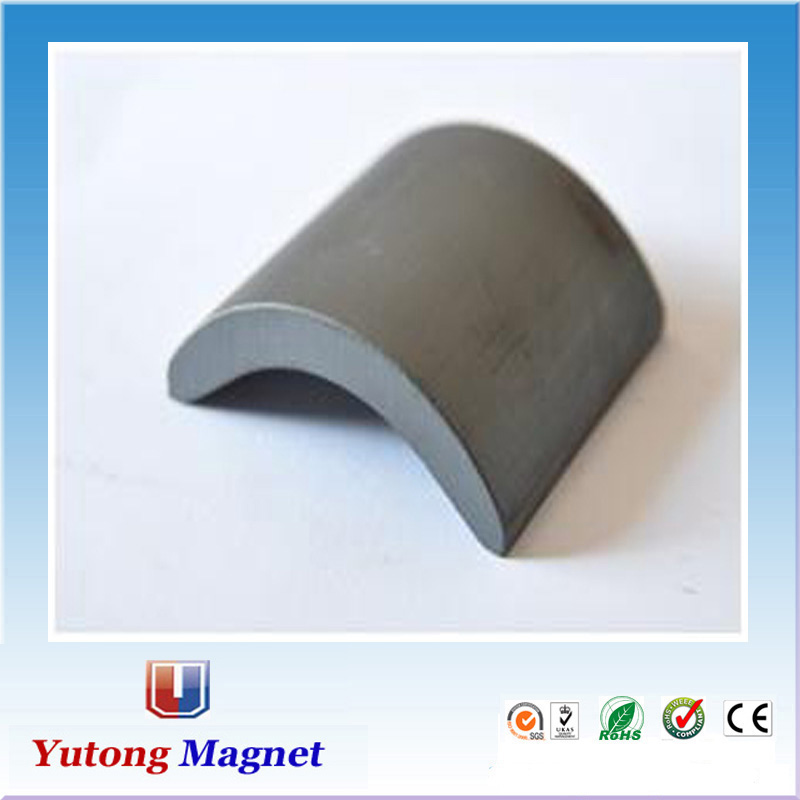 Arc motor ferrite magnet for fans